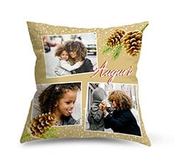 Cuscino in pile Pigne natalizie