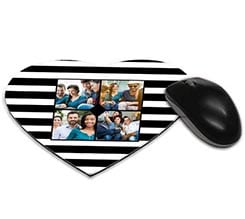 Tappetino Mouse a Cuore Black Bands