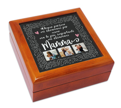 Portagioie in legno Citazione mamma