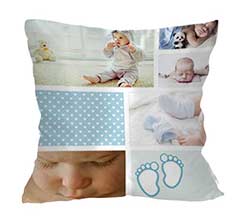 Collage 7 Riquadri su Cuscino Classico