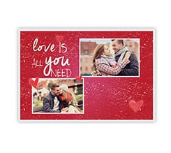 Collage su tela senza telaio Love is you