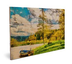 Stampa su listelli in legno 36x24 cm