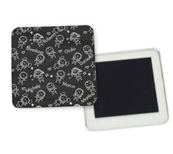 Magnete quadrato frigo Texture bimbi