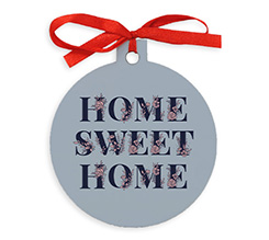 Decorazione di Legno da Appendere all'Albero di Natale Home Sweet Home