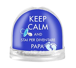 Palla di neve Keep calm dad