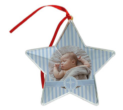 Stella natalizia personalizzata con foto Nascita bambino