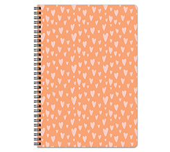 Quaderno A4 con copertina plastificata con foto personalizzata e grafica Cuoricini