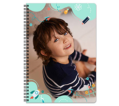 Quaderno A4 con copertina plastificata personalizzata con foto e grafica Aerei di carta