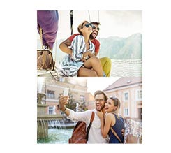 Poster collage 70x90 cm 2 riquadri