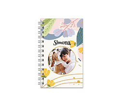 Agenda con nome e foto, grafica spring