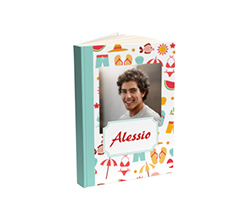 Agenda con nome e foto, grafica summer