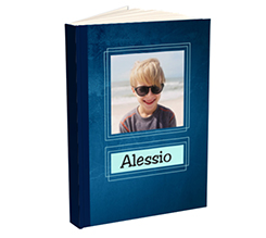 Agenda giornaliera in tessuto con foto e nome
