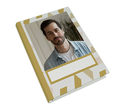 Taccuino con grafica geometrica