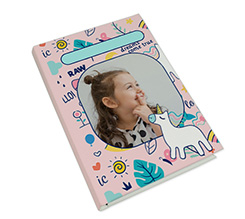 Taccuino personalizzato con grafica unicorni