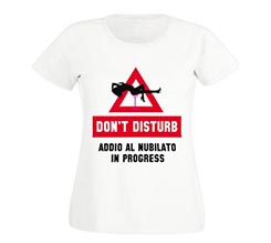 T-shirt donna in cotone Attention