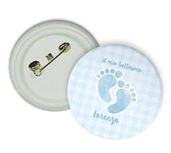 Spilla rotonda Piedini celesti