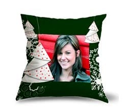 Cuscino in tessuto scamosciato Natale is Here