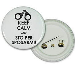 Spilla rotonda Sto per sposarmi