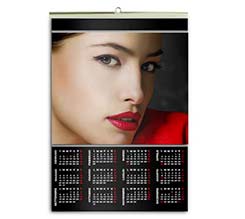 Basic Nero Calendari A4 Pagina Singola
