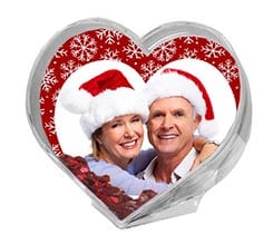 Palla di Neve a Cuore Snowflakes