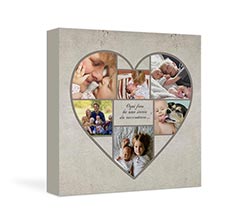Foto collage su tela Heart