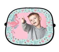 Parasole auto Fenicotteri con fiori