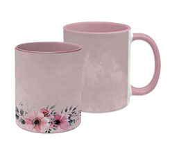 Tazza panoramica Deco fiori