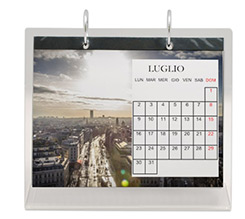 Calendario da tavolo in plexiglass Simple