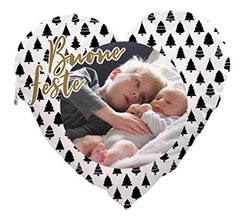 Cuscino Artigianale cuore Pioggia di alberelli