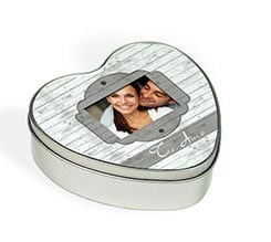 Scatola di Latta Cuore Shabby Chic