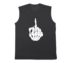 Maglietta smanicata uomo Dito ossa