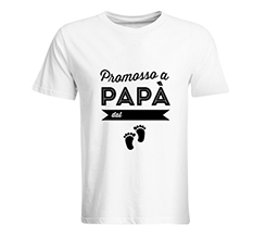 T-shirt uomo con grafica promosso a papà