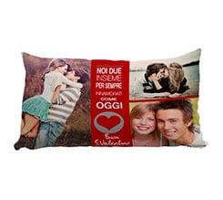 Collage S. Valentino su Cuscino Carezza