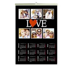 Calendario A3 pagina singola Lovely collage