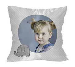 Cuscino classico Elefantino grigio