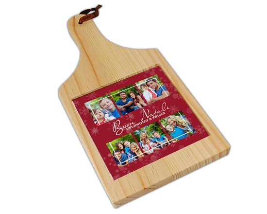 Tagliere in legno Red Christmas
