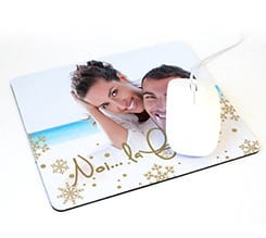 Tappetino mouse rettangolare White Christmas