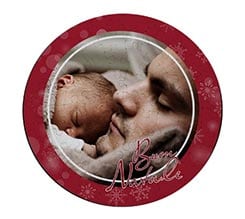 Puzzle rotondo Red Christmas