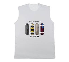 Maglietta smanicata uomo Skateboard