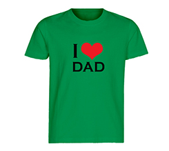 T-shirt bambini in cotone Love dad