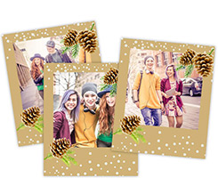 Polaroid magnetiche Pigne natalizie