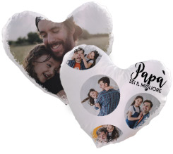 Cuscino cuore in Raso