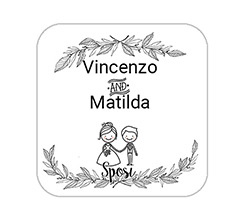 Calamita quadrata Just sposi