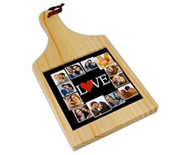 Tagliere in legno Lovely collage