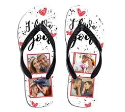 Infradito I love you collage