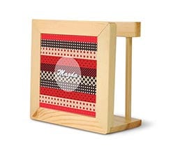 Portatovaglioli in legno Pois colorati