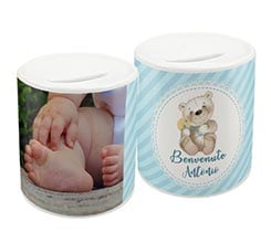 Salvadanaio Orsetto celeste