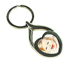 Portachiavi a cuore in metallo