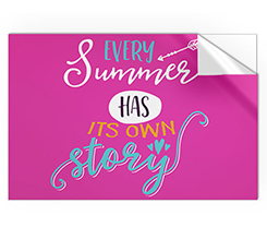 Stickers rettangolari con scritte