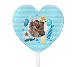 Cake topper cuore miglior papà